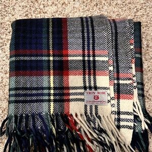Plaid Throw Blanket - Red, Blue, Cream